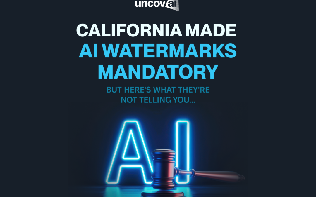 AI Watermarking Is Now Mandatory in California And Here’s Why It Won’t Stop Deepfakes