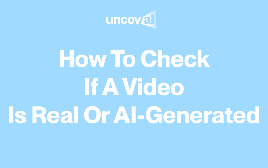 AI Video Detector: How to Check if a Video Is Real or AI-Generated