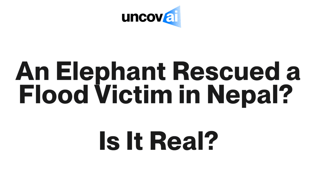 An Elephant Rescued a Flood Victim in Nepal? Is It Real?