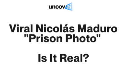 Viral Nicolás Maduro “Prison Photo” – Is It Real?
