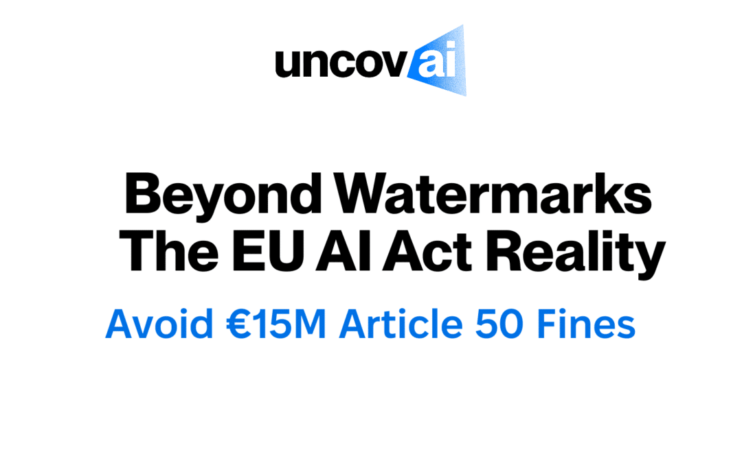 EU AI Act Article 50: Why Watermarks Alone Won’t Keep You Compliant