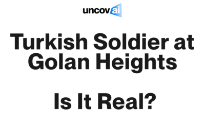 Turkish Soldier at Golan Heights. Is It Real?