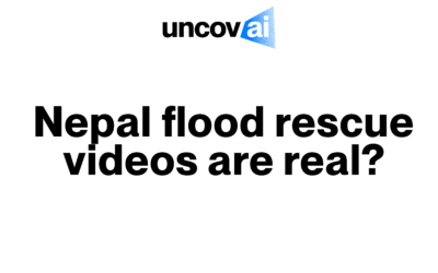Nepal Flood “Rescue” Video are real?
