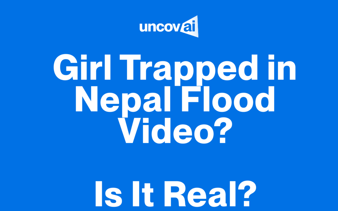 Is That Facebook Video of the Girl Trapped in the Nepal Flood Real?
