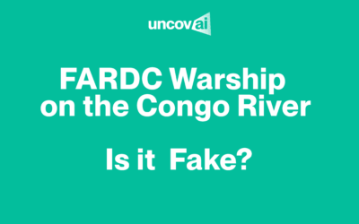 FARDC Warship on the Congo River Is Fake – AI-Generated Image