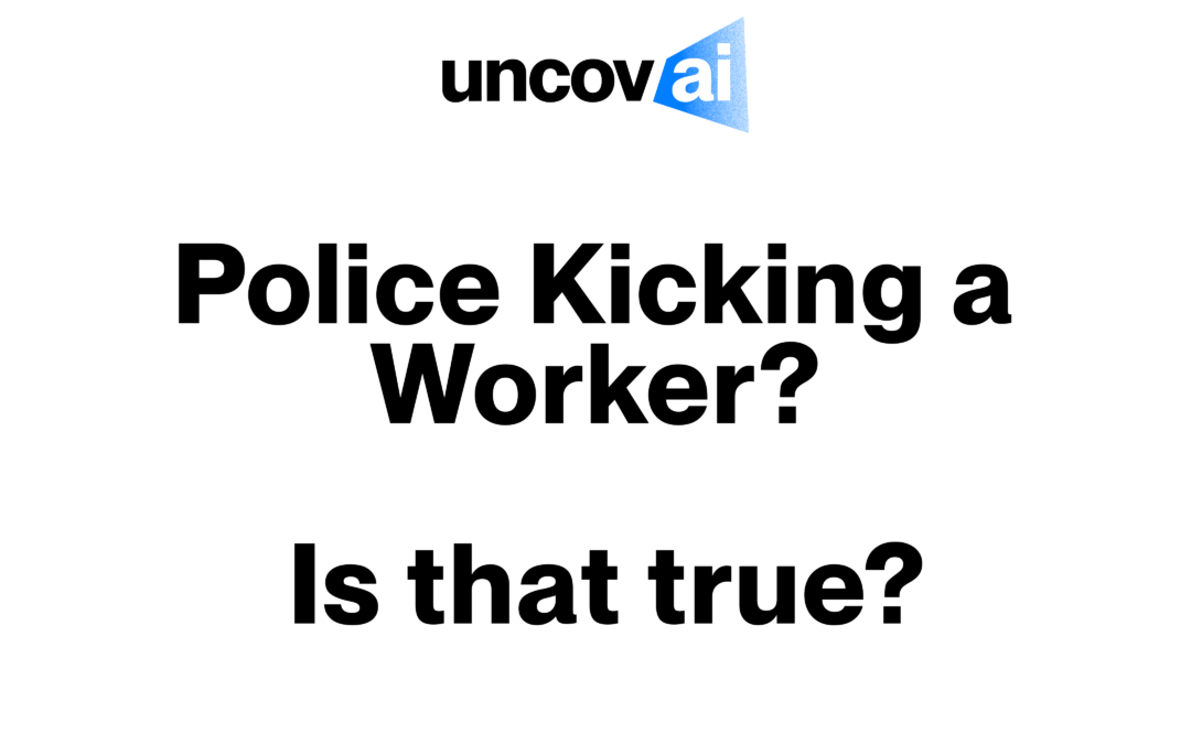 Police Kicking a Worker? Is That True?