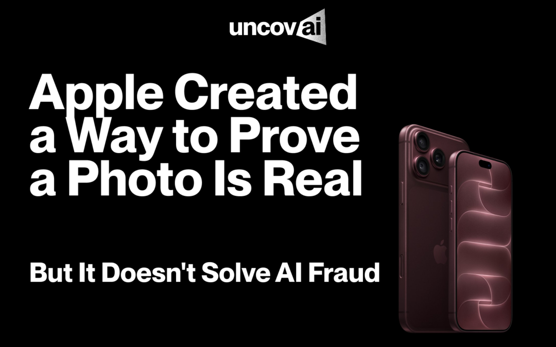 Apple Created a Way to Prove a Photo Is Real – But It Doesn’t Solve AI Fraud