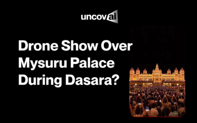 Does the Viral Video Show a Drone Show Over Mysuru Palace During Dasara? 