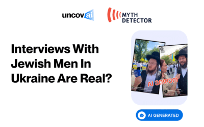 Interviews With Jewish Men in Ukraine are Real? UncovAI and MythDetector Reveals the Shocking Truth