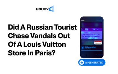 Did a Russian Tourist Chase Vandals Out of a Louis Vuitton Store in Paris?